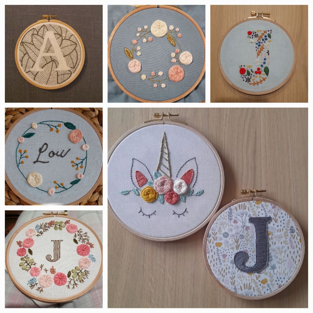 tambours brodés - photo personnelle